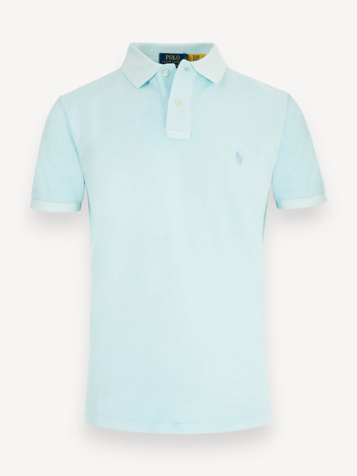 Garment Dyed Polo - Sky Blue