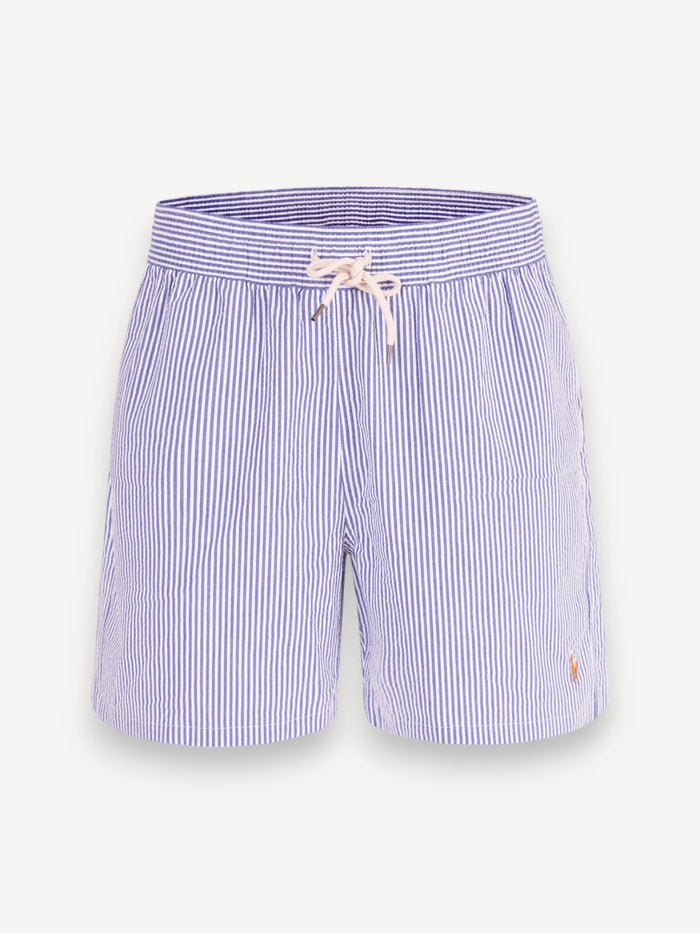 Seersucker Zwembroek - Blauw
