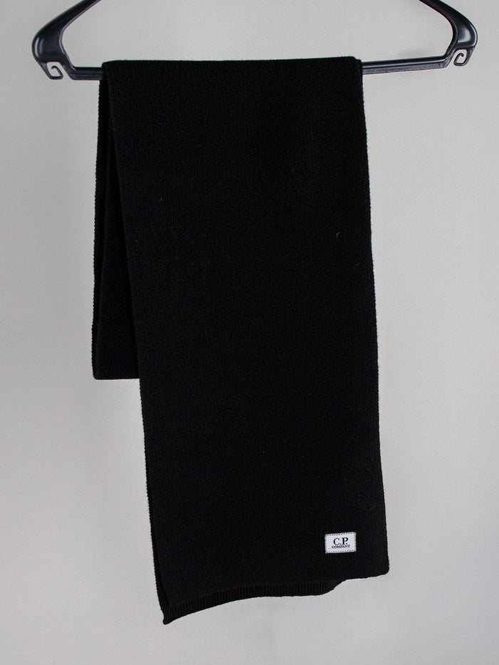 Sjaal Zwart Extrafine Merino Wool