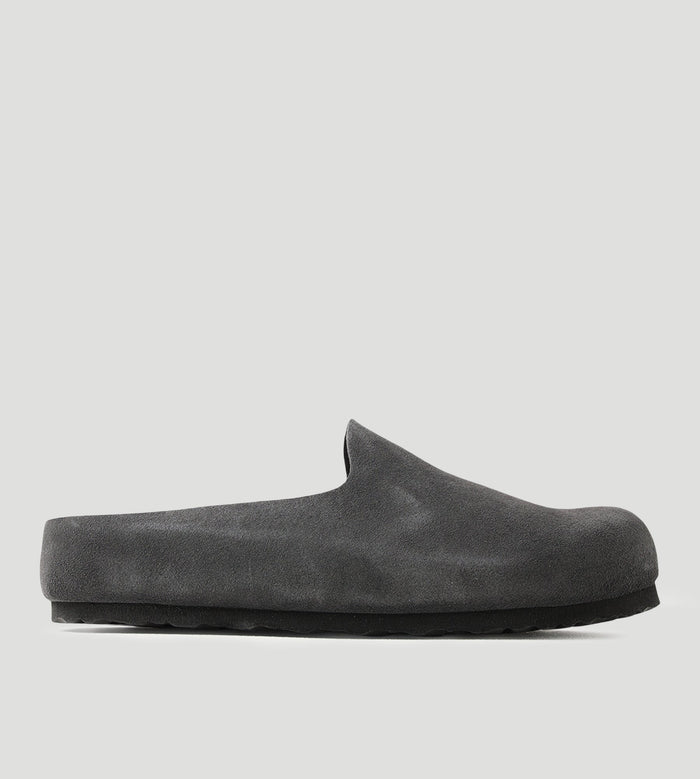 Amsterdam Wrapped Suede Leather Charcoal