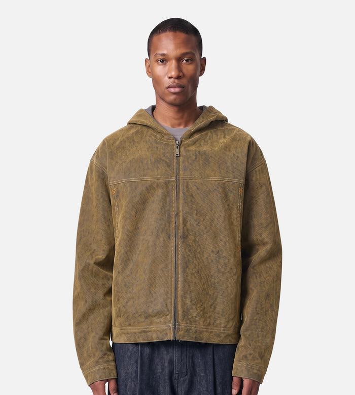 Velvet Shield Denim Jacket Brown