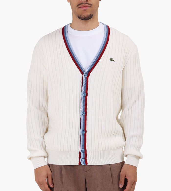 1HA1 Men's Sweater Blanc Bleu Clair