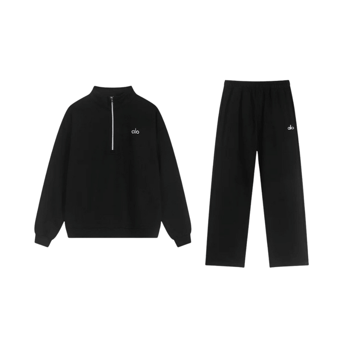Accolade 1/4-rits trui Complete Set - Zwart