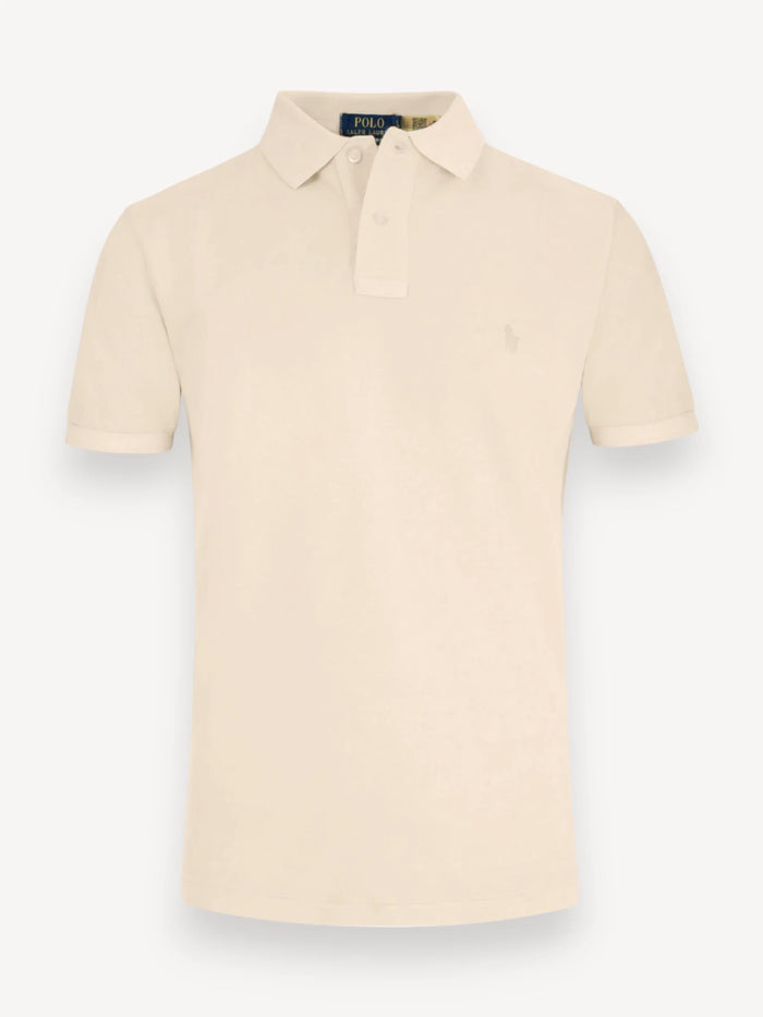 Garment Dyed Polo - Beige