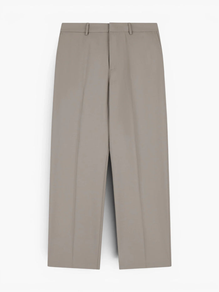 Striped Light Wool Trousers - Lichtgrijs