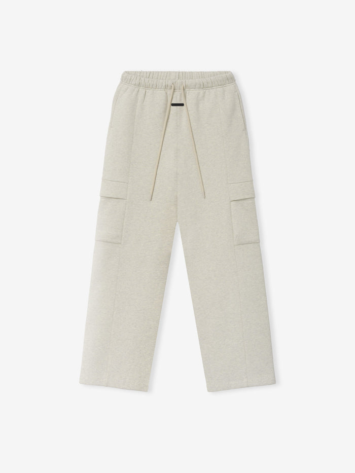 Womens Fleece Cargo Relaxed Sweatpant