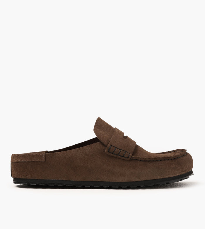 Naples Wrapped Suede Leather Concrete Gray