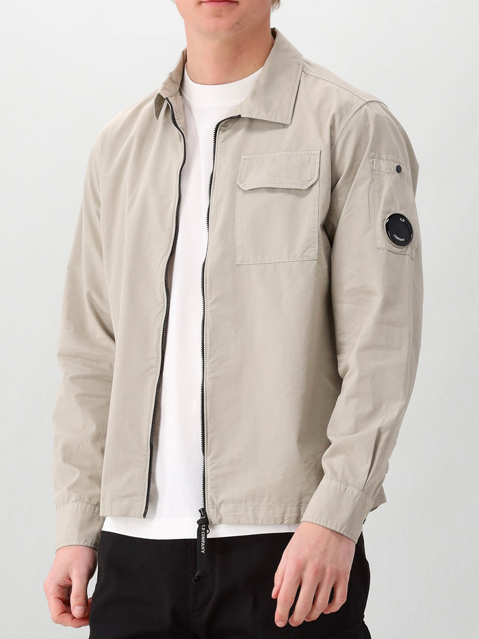 CP Company Overshirt Grijs Zipped Lens