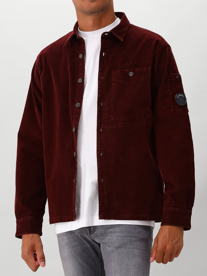 Overshirt Rood Corduroy
