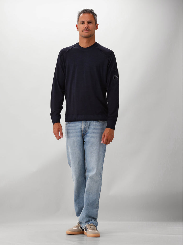 Gebreide Trui Blauw