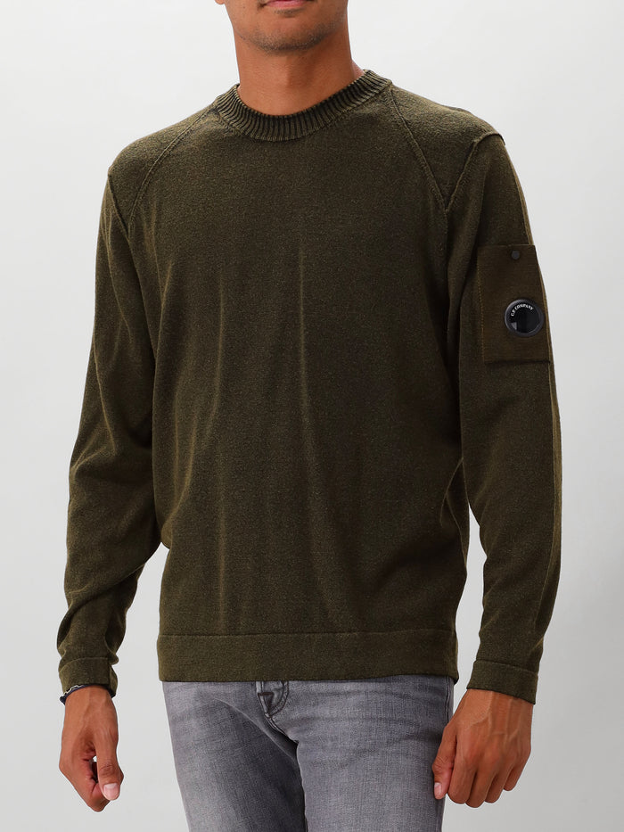 Gebreide Trui Groen Double Colour