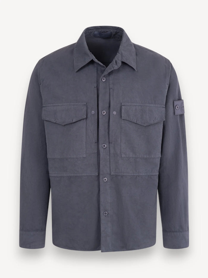 Ghost Piece Overshirt - Slate Blue