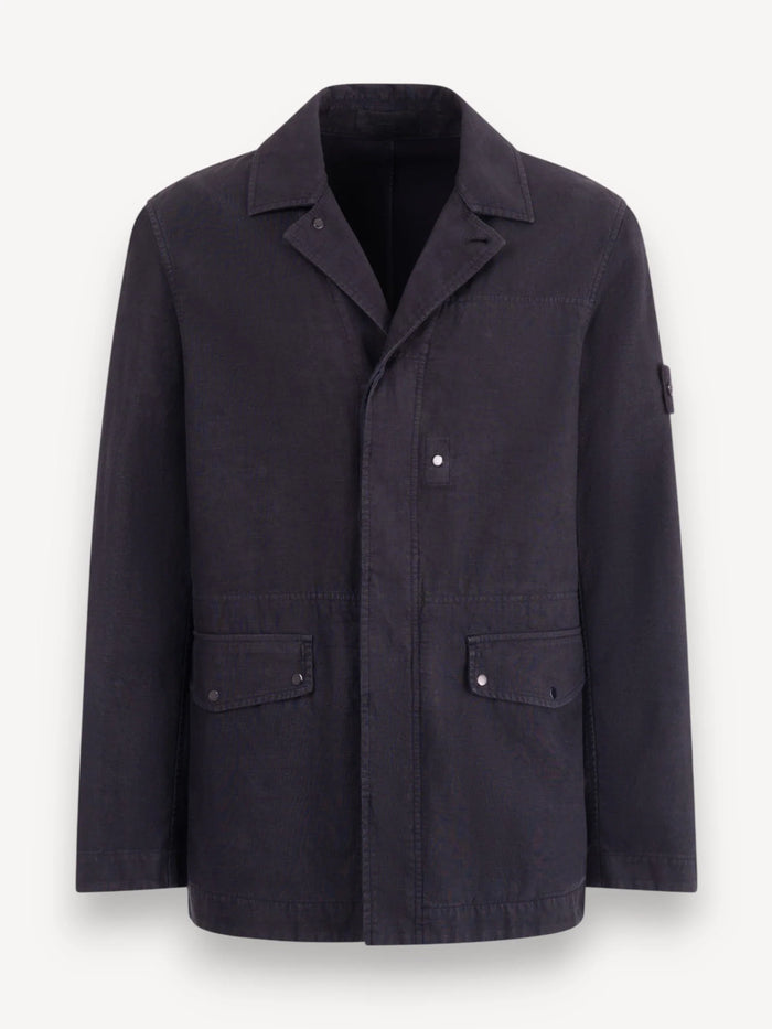 Ghost Piece Coach Jacket - Navy Blue