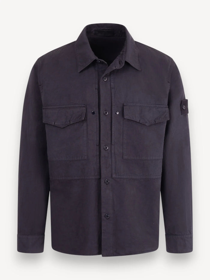 Ghost Piece Overshirt - Navy Blue