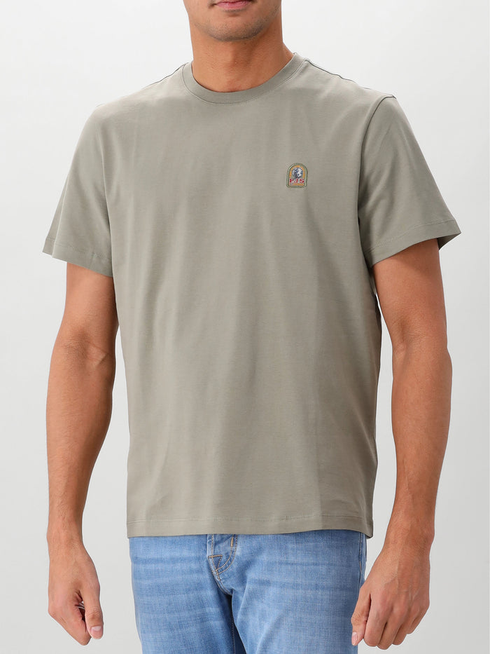 T-shirt Groen Patch Ashen Sage