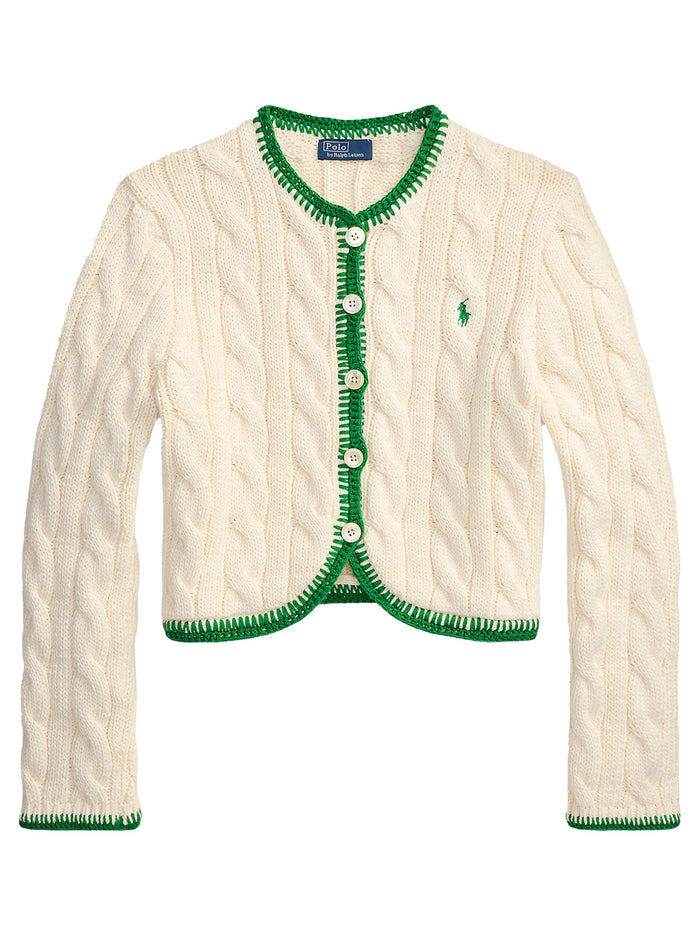 Cable-Knit Cropped Vest