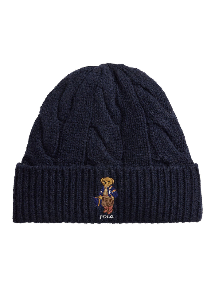 Gebreide muts met Polo Bear