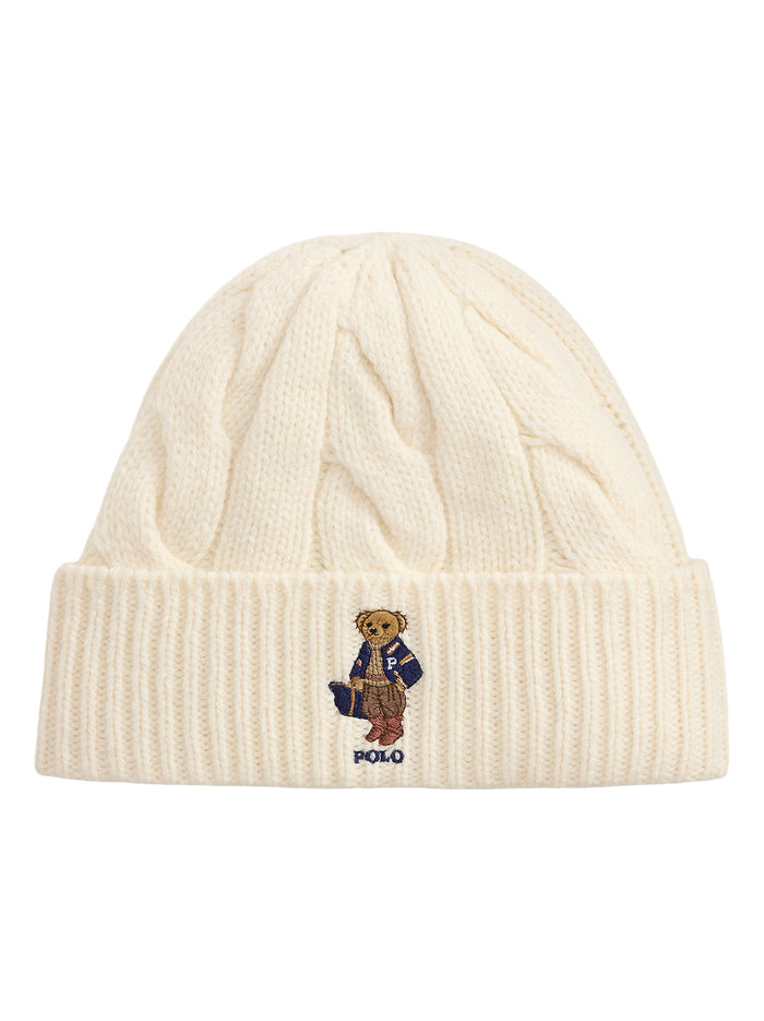 Gebreide muts met Polo Bear