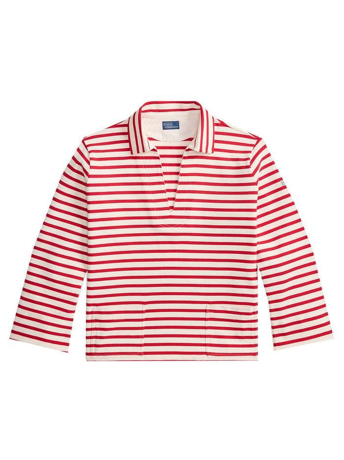 Gestreept mariner T-shirt – Rood