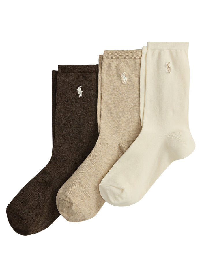Pony Crew Sokken 3-Pack – Beige