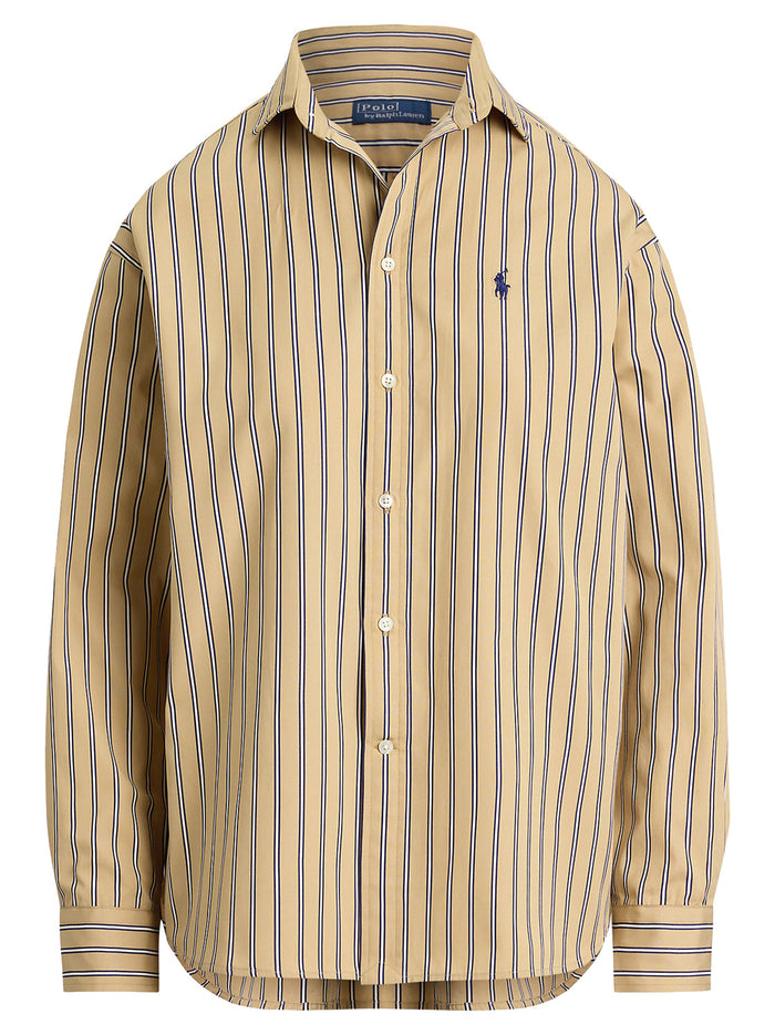 Relaxed fit striped shirt