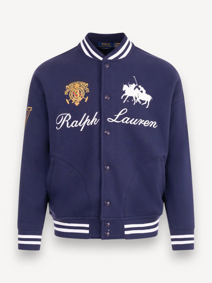 Sweat Bomber Jacket - Navy