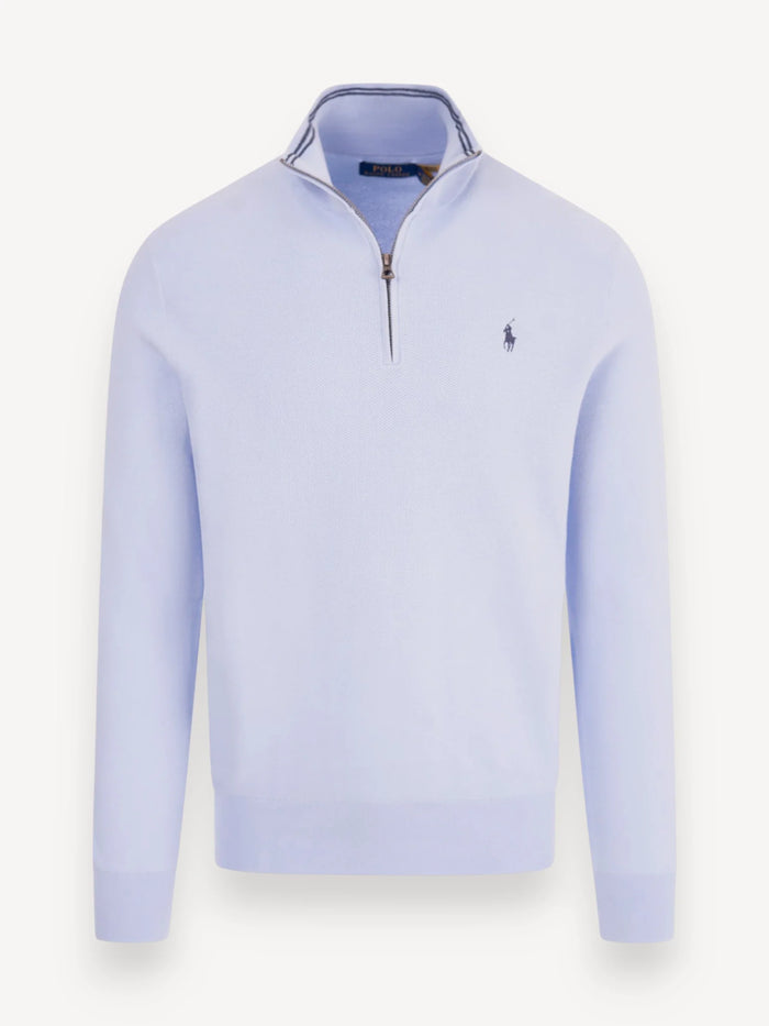 Half Zip Pullover - Lichtblauw