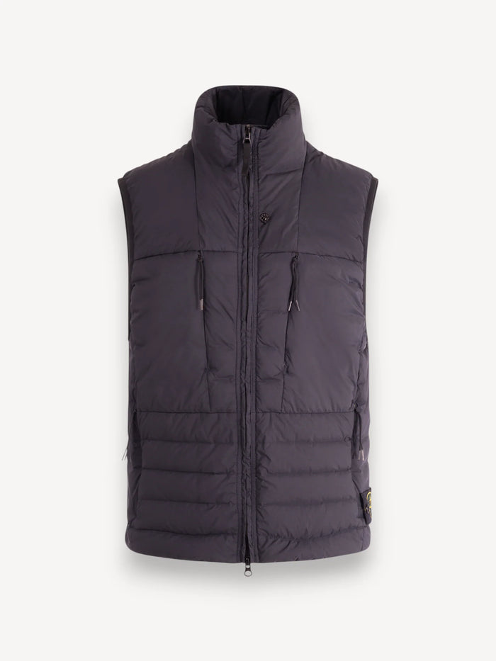 Seamless Tunnel Nylon Down-TC Bodywarmer - Navy Blue
