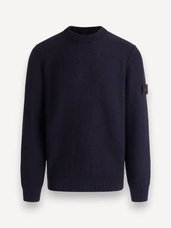 Ghost Piece Crewneck Sweater - Donkerblauw